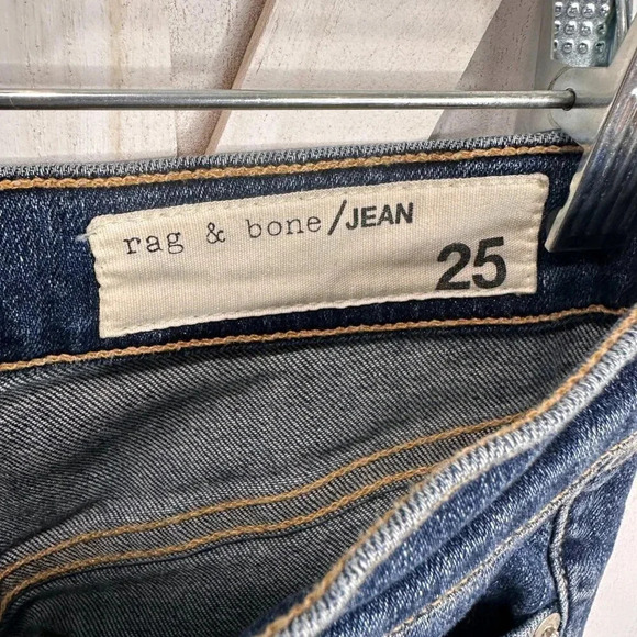 rag & bone / JEAN High Rise Skinny Jeans in Worn - Picture 4 of 9